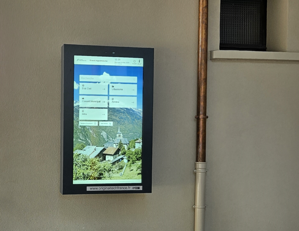 Borne tactile outdoor